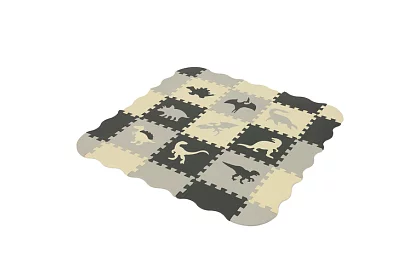 Pěnová puzzle skládací podložka - 106 × 106 cm