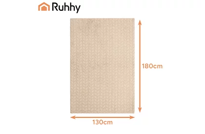 Výhřevná topná deka 180 × 130 cm - béžová, 10 režimů + dálkové ovládání