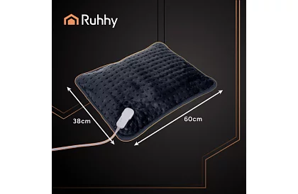 Výhřevný topný polštář 60 × 38 cm – ohřívač zad a krku