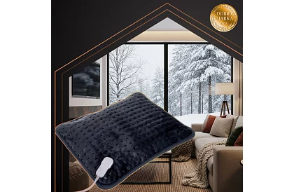 Výhřevný topný polštář 60 × 38 cm – ohřívač zad a krku