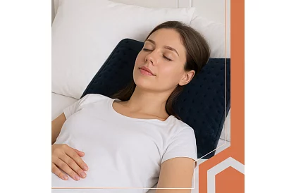 Výhřevný topný polštář 60 × 38 cm – ohřívač zad a krku