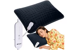 Výhřevný topný polštář 60 × 38 cm – ohřívač zad a krku