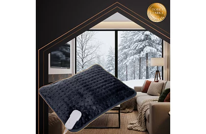 Výhřevný topný polštář 40 × 30 cm – ohřívač zad a krku