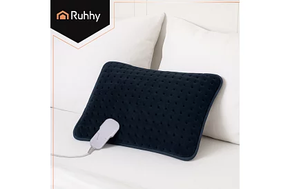 Výhřevný topný polštář 40 × 30 cm – ohřívač zad a krku