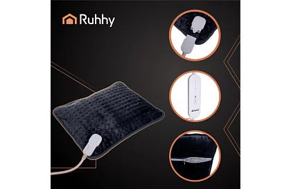 Výhřevný topný polštář 40 × 30 cm – ohřívač zad a krku