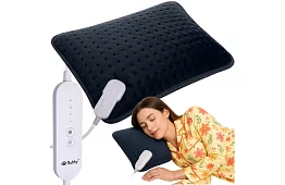 Výhřevný topný polštář 40 × 30 cm – ohřívač zad a krku