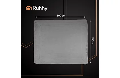 Oboustranná teplá deka 150 x 200 cm – tmavě šedá