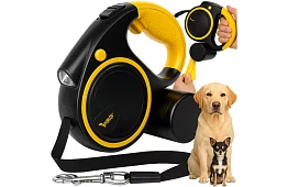 Flexi vodítko pro psy s LED svítilnou - 5 m - 10 - 25 kg