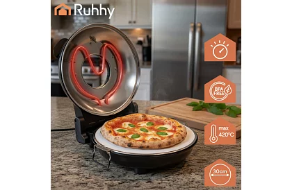 Domácí pec na pizzu s kamenem – 1200 W