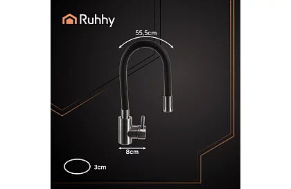 Dřezová baterie 360° s flexibilním výtokem a perlátorem