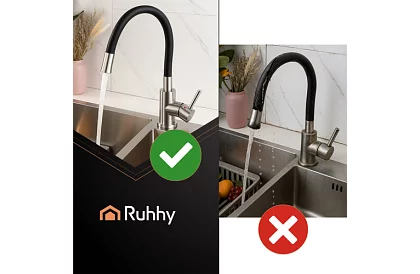 Dřezová baterie 360° s flexibilním výtokem a perlátorem