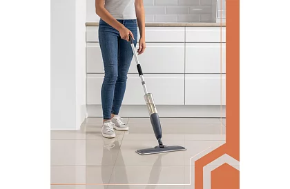 Mop z mikrovlákna s rozprašovačem 41 cm, nádrž 600 ml + 2 utěrky