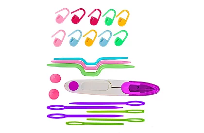 Háčkovací sada v pouzdře pro začátečníky i pokročilé – 69 dílů