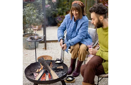 Zahradní ohniště s madly - 60 cm