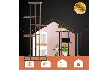 Vysoký stojan na květiny – 6 pater