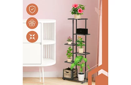 Vysoký stojan na květiny – 6 pater