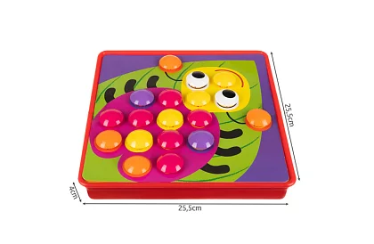 Vzdělávací mozaika - knoflíkové puzzle