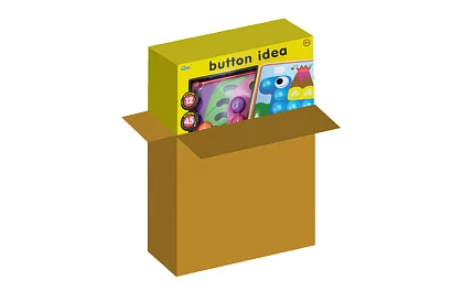 Vzdělávací mozaika - knoflíkové puzzle