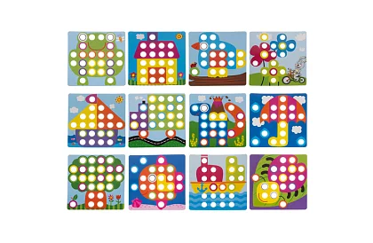 Vzdělávací mozaika - knoflíkové puzzle