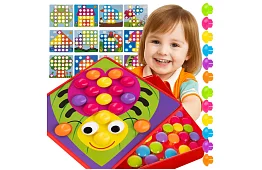 Vzdělávací mozaika - knoflíkové puzzle