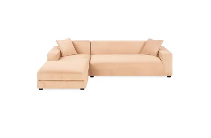 Napínací potah na sedačku 190–230 cm – Béžový samet