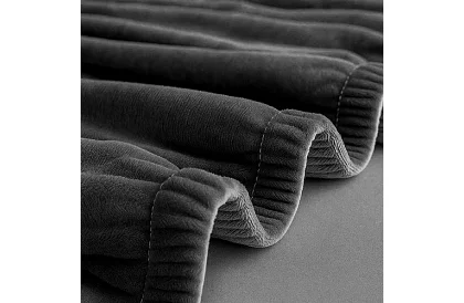 Napínací potah na sedačku 190–230 cm – Tmavě šedý samet