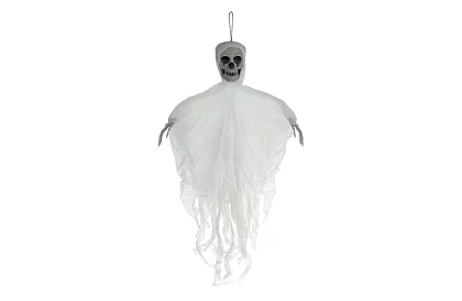 Závěsný kostlivec 70 cm - závěsna dekorace bílá