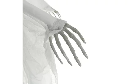 Závěsný kostlivec 70 cm - závěsna dekorace bílá