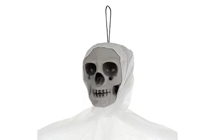 Závěsný kostlivec 70 cm - závěsna dekorace bílá