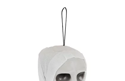 Závěsný kostlivec 70 cm - závěsna dekorace bílá