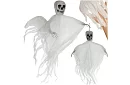 Závěsný kostlivec 70 cm - závěsna dekorace bílá
