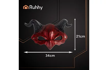 Karnevalová maska ďábla s rohy
