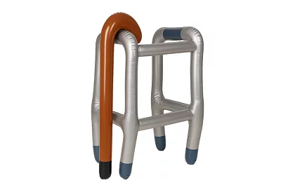 Nafukovací chodítko s holí + pumpička