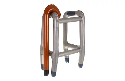 Nafukovací chodítko s holí + pumpička