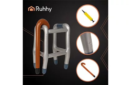 Nafukovací chodítko s holí + pumpička