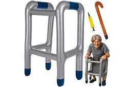 Nafukovací chodítko s holí + pumpička