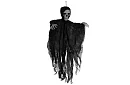 Závěsný kostlivec 70 cm - závěsna dekorace černá