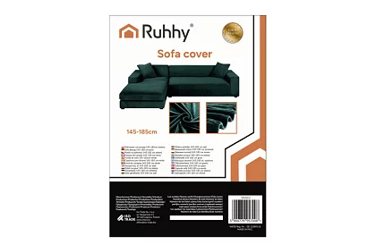 Napínací potah na sedačku 145–185 cm – Zelený samet