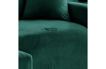 Napínací potah na sedačku 145–185 cm – Zelený samet