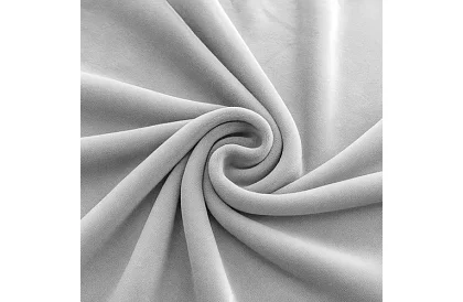 Napínací potah na sedačku 145–185 cm – Světle šedý samet