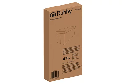 Skládací úložný taburet 60 × 30 × 30 cm – černý samet