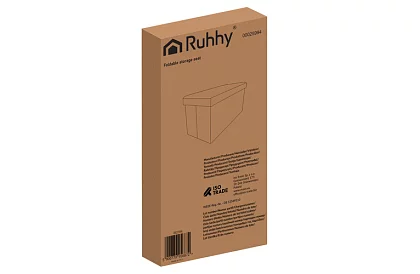 Skládací úložný taburet 60 × 30 × 30 cm – šedý samet