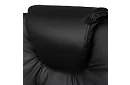 Kancelářské křeslo s výsuvnou opěrkou nohou – černé