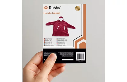 Velká oversize mikina – červená deka