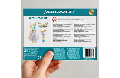 Dětský trojdílný kostým jednorožce - 110–116 cm