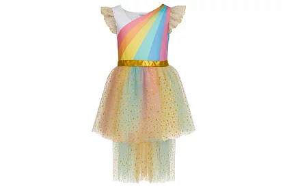 Dětský trojdílný kostým jednorožce - 110–116 cm