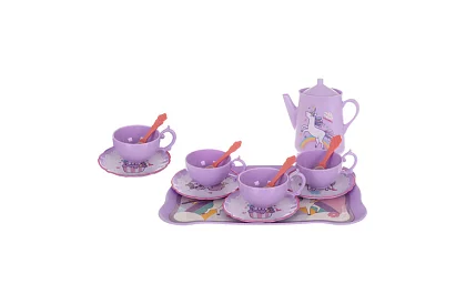 Dětská čajová souprava v kufříku s jednorožcem