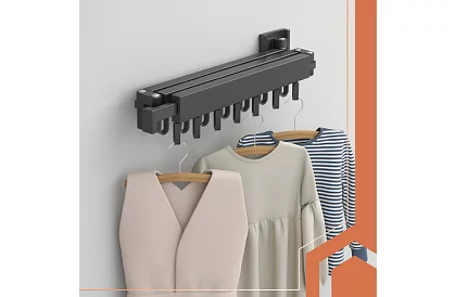 Nástěnný skládací sušák prádla – 2 v 1