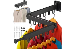 Nástěnný skládací sušák prádla – 2 v 1