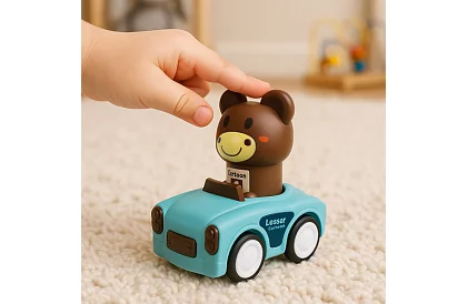 Senzorická autíčka se zvířátky 4 v 1